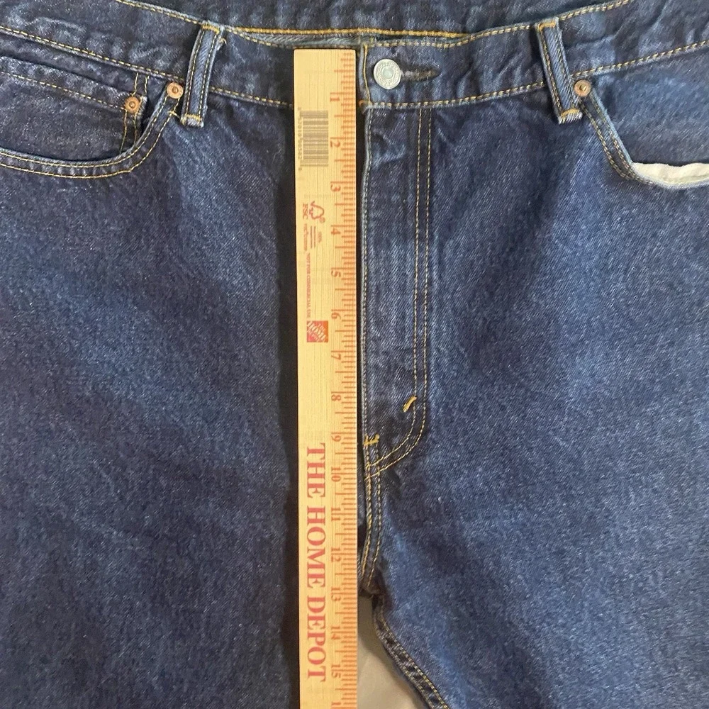 Levi's 505 Regular Fit Blue Jeans Men's W42 L30 Straight Leg Cotton Denim